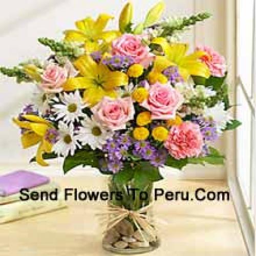 Elegant Assorted Flowers in Vase